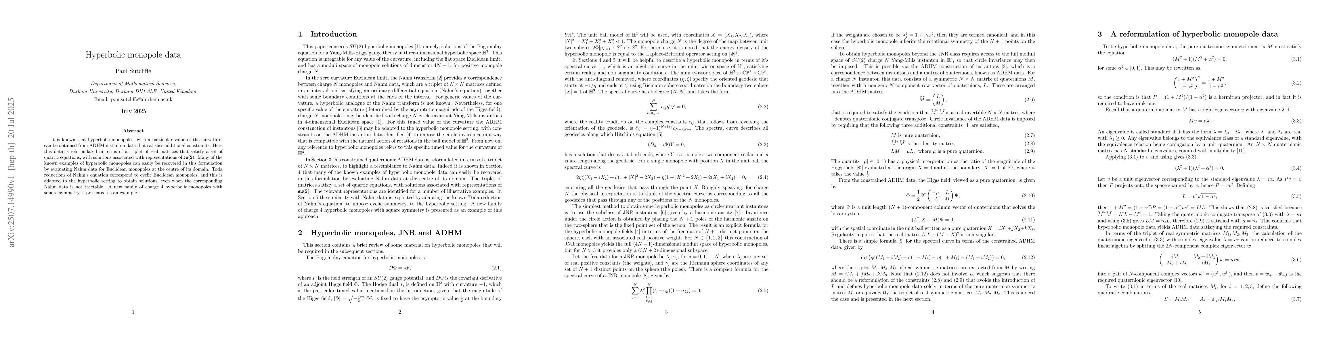 Thumbnail for Hyperbolic monopole data