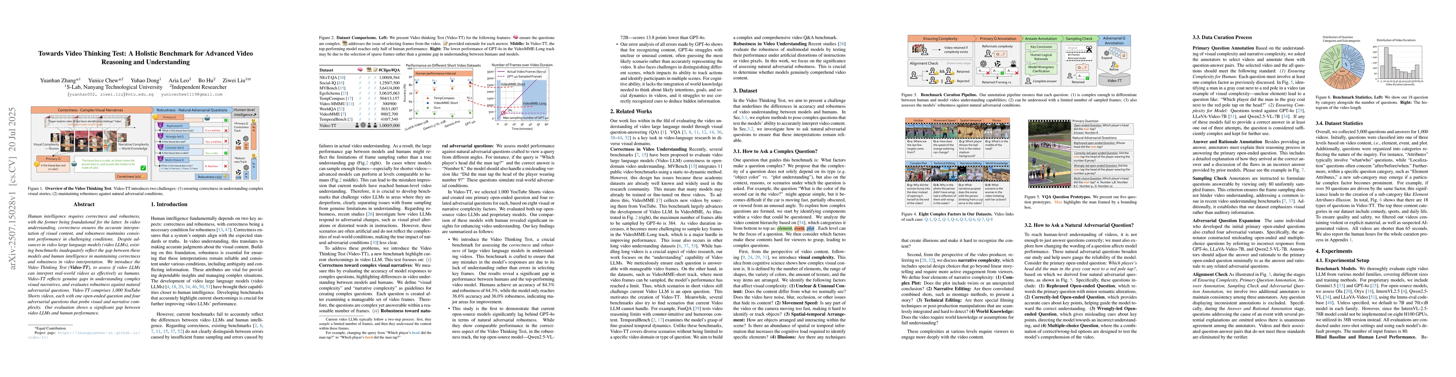 Thumbnail for Towards Video Thinking Test: A Holistic Benchmark for Advanced Video
  Reasoning and Understanding