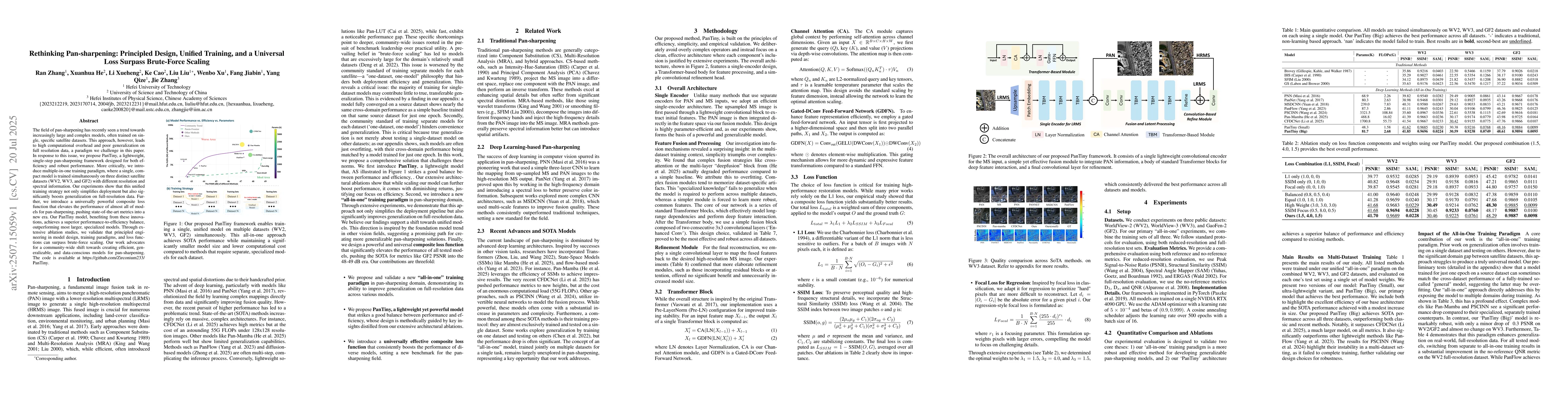 Thumbnail for Rethinking Pan-sharpening: Principled Design, Unified Training, and a
  Universal Loss Surpass Brute-Force Scaling