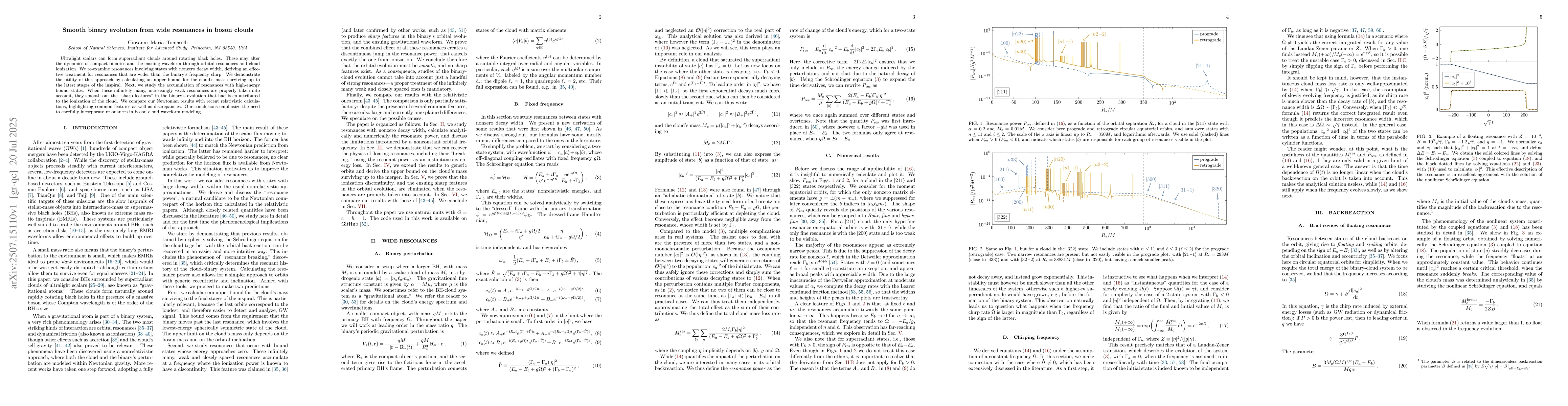 Thumbnail for Smooth binary evolution from wide resonances in boson clouds