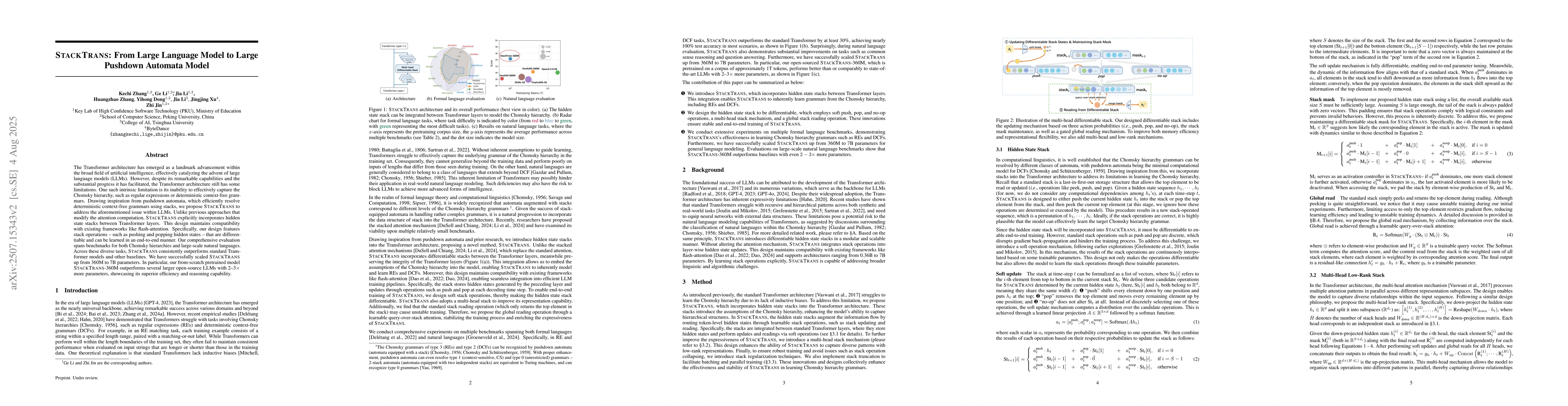 Thumbnail for StackTrans: From Large Language Model to Large Pushdown Automata Model