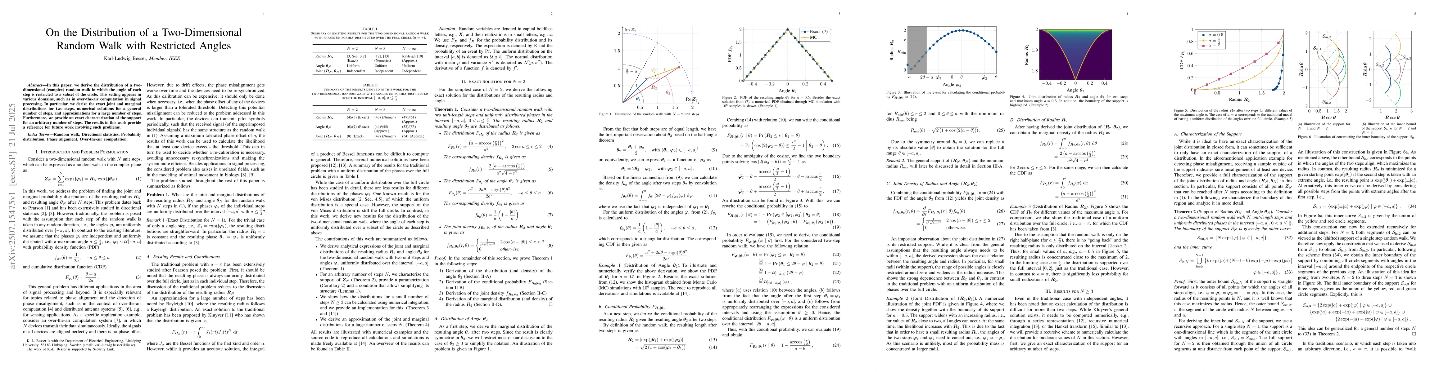 Thumbnail for On the Distribution of a Two-Dimensional Random Walk with Restricted
  Angles