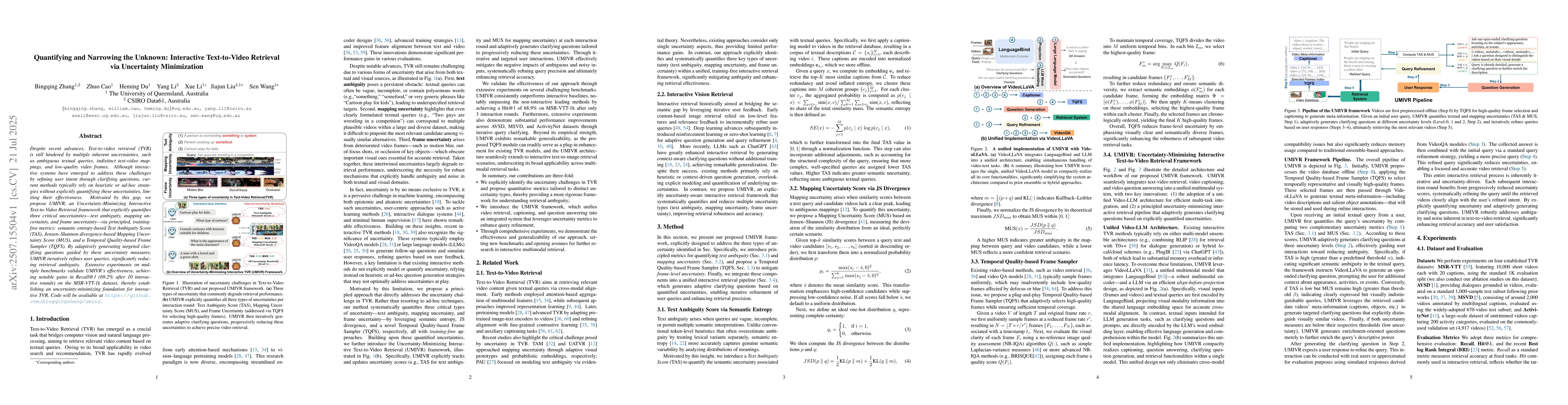 Thumbnail for Quantifying and Narrowing the Unknown: Interactive Text-to-Video
  Retrieval via Uncertainty Minimization