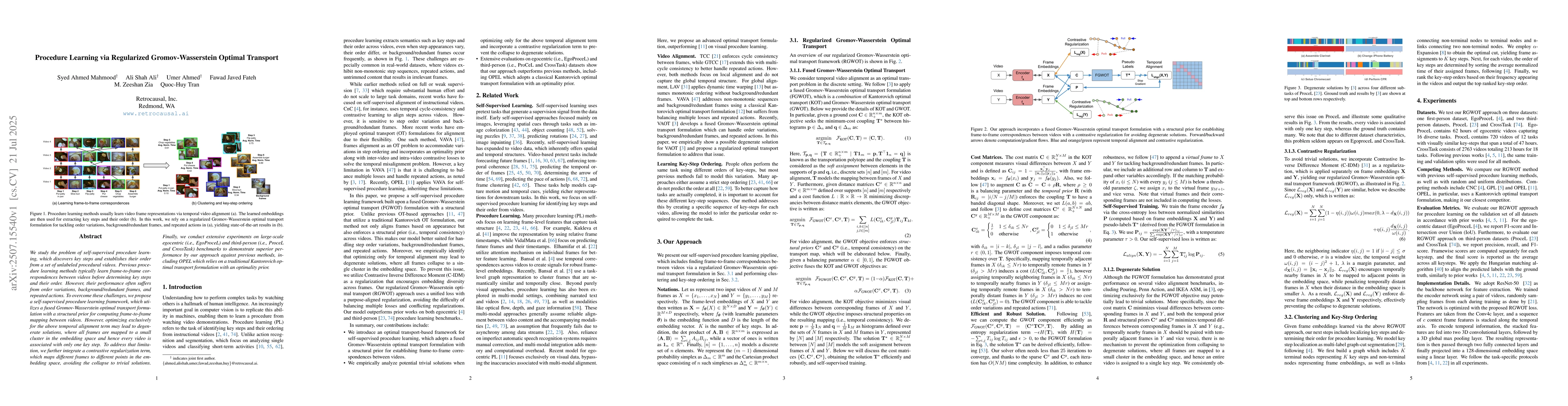 Thumbnail for Procedure Learning via Regularized Gromov-Wasserstein Optimal Transport