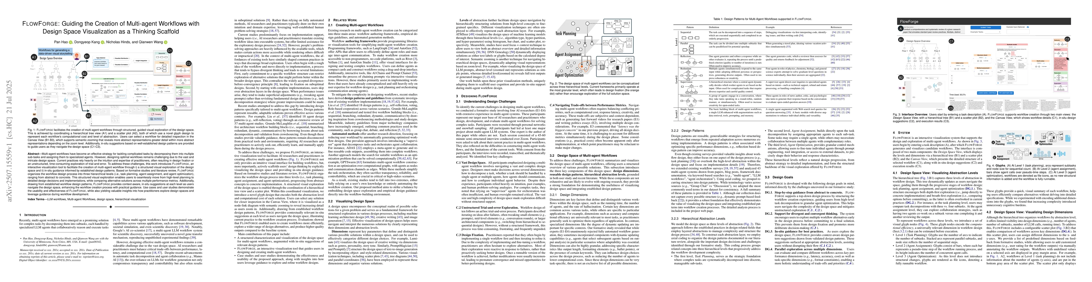 Thumbnail for FlowForge: Guiding the Creation of Multi-agent Workflows with Design
  Space Visualization as a Thinking Scaffold