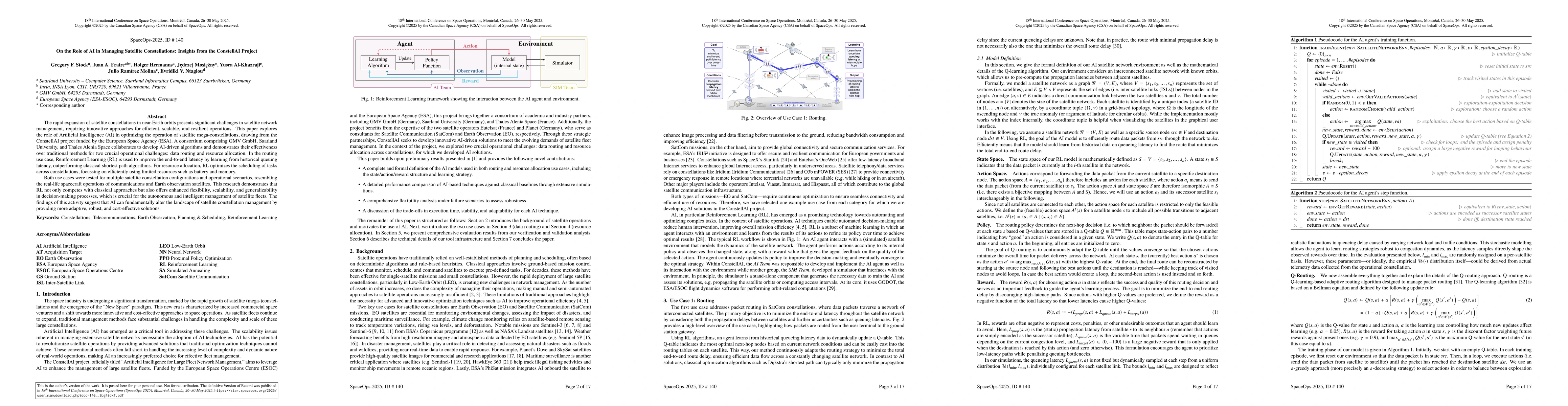 Thumbnail for On the Role of AI in Managing Satellite Constellations: Insights from
  the ConstellAI Project