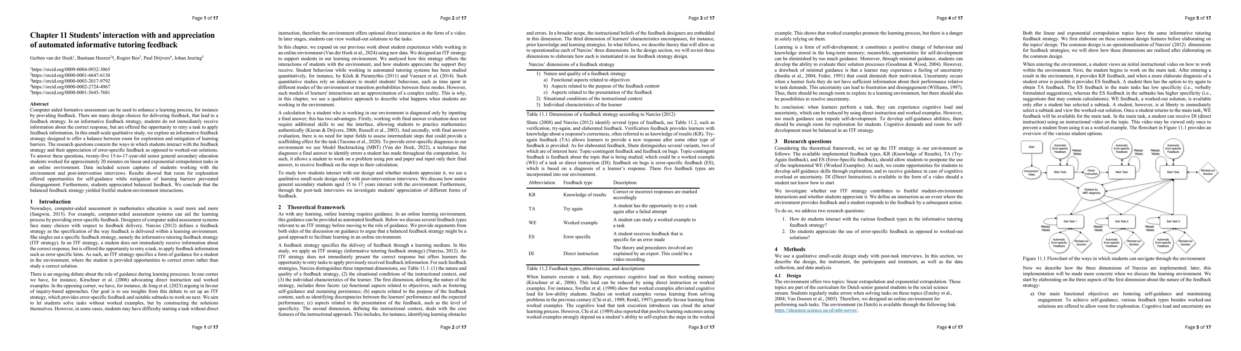 Thumbnail for Chapter 11 Students' interaction with and appreciation of automated
  informative tutoring feedback
