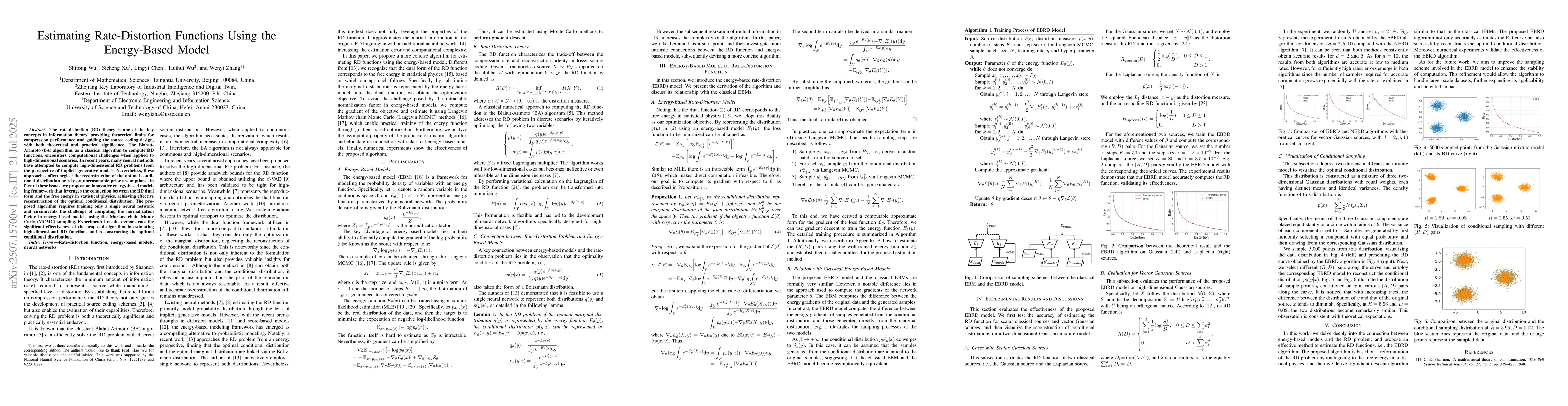 Thumbnail for Estimating Rate-Distortion Functions Using the Energy-Based Model
