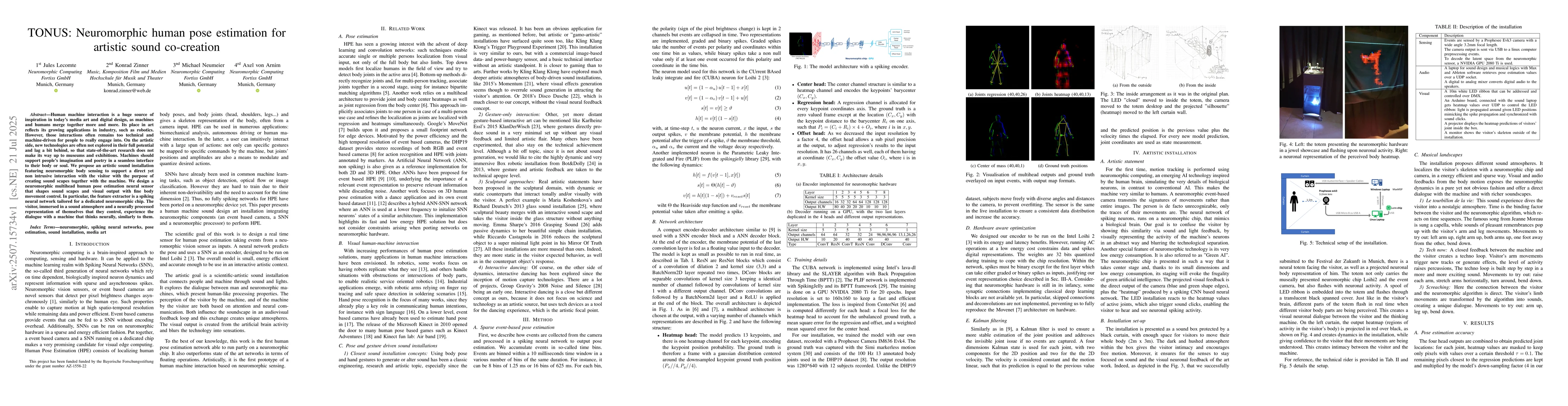 Thumbnail for TONUS: Neuromorphic human pose estimation for artistic sound co-creation