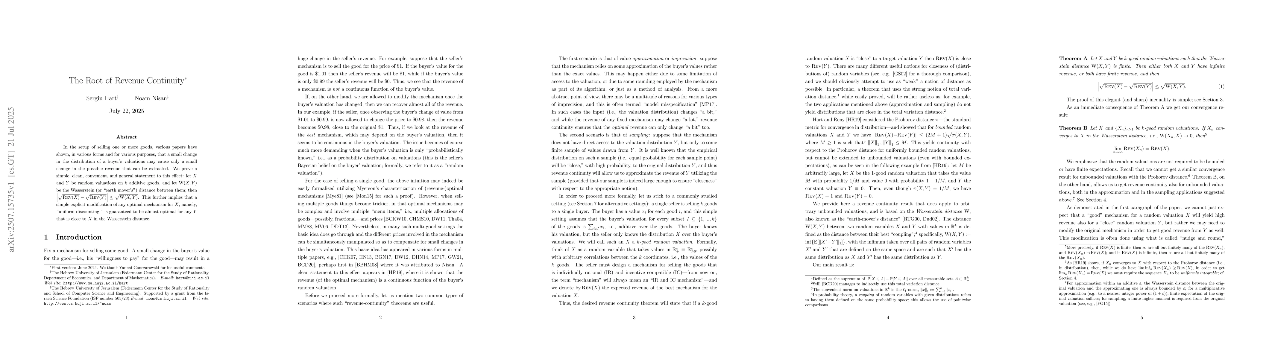 Thumbnail for The Root of Revenue Continuity