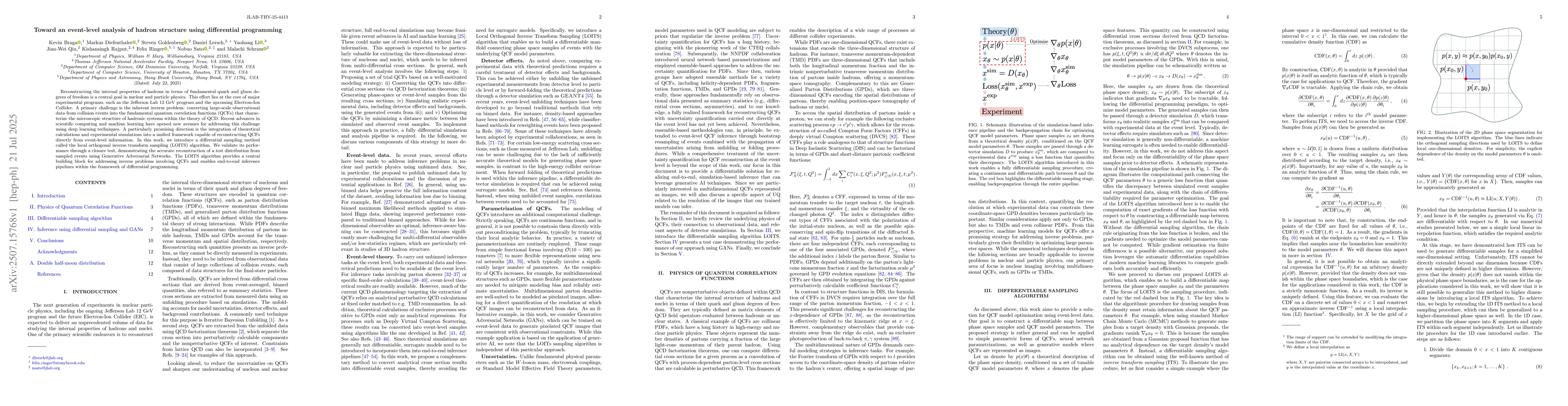 Thumbnail for Toward an event-level analysis of hadron structure using differential
  programming