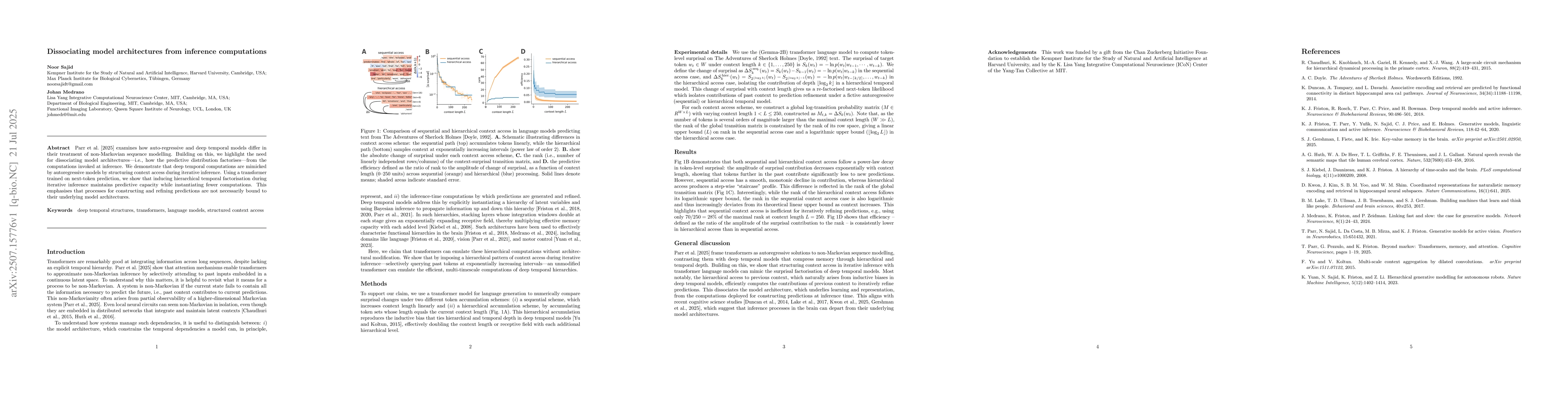 Thumbnail for Dissociating model architectures from inference computations