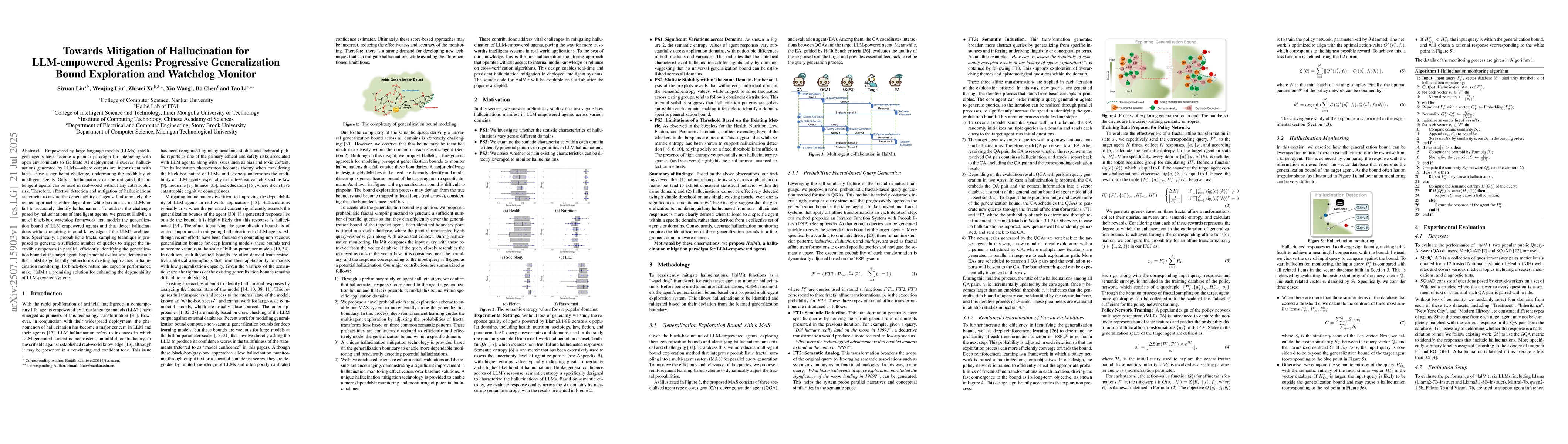 Thumbnail for Towards Mitigation of Hallucination for LLM-empowered Agents:
  Progressive Generalization Bound Exploration and Watchdog Monitor