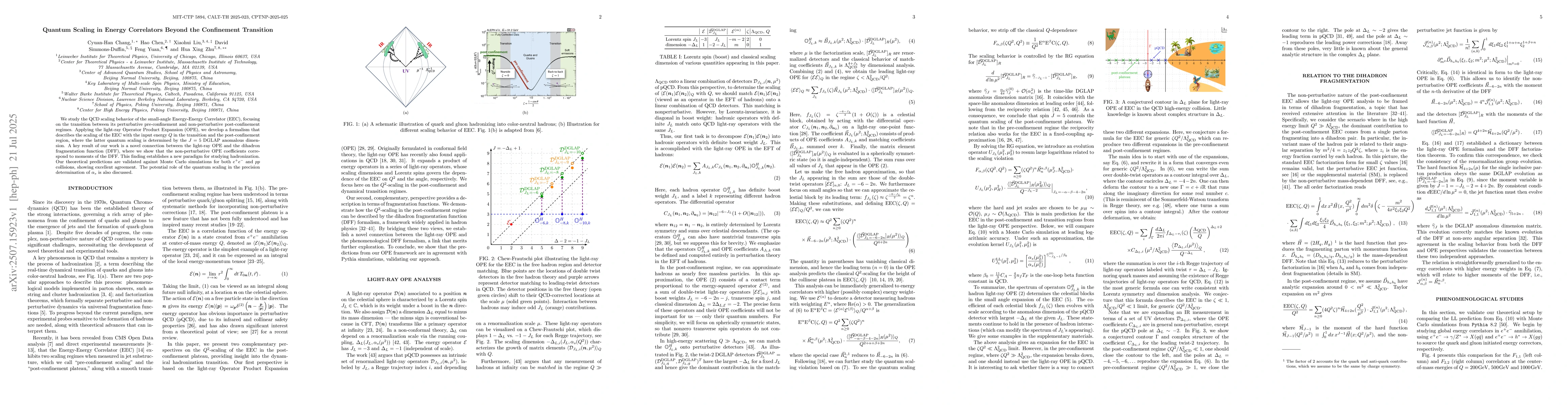 Thumbnail for Quantum Scaling in Energy Correlators Beyond the Confinement Transition