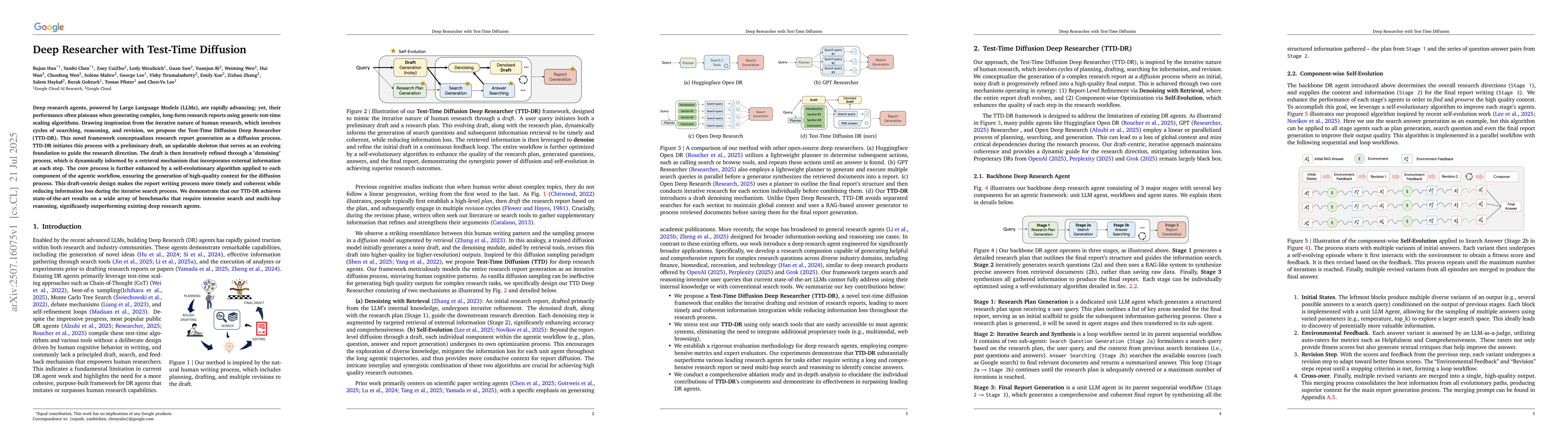 Thumbnail for Deep Researcher with Test-Time Diffusion
