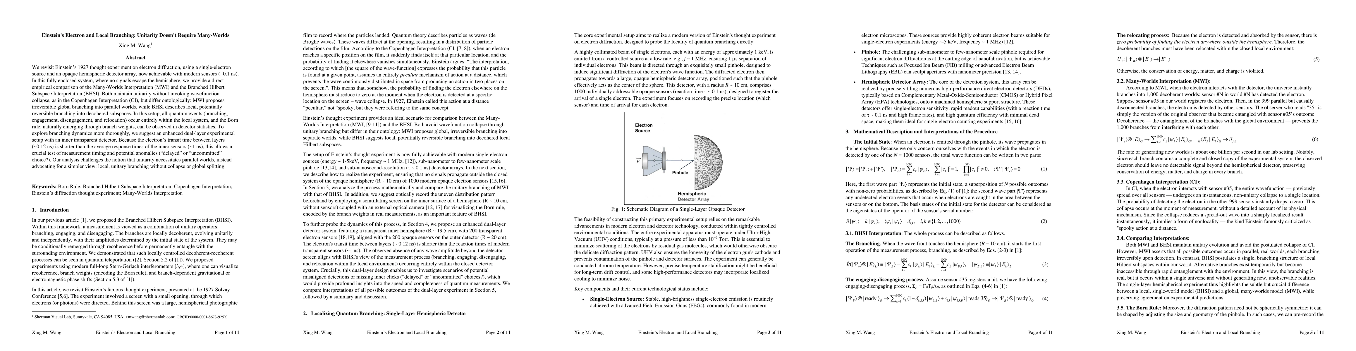 Thumbnail for Einstein's Electron and Local Branching: Unitarity Does not Require
  Many-Worlds