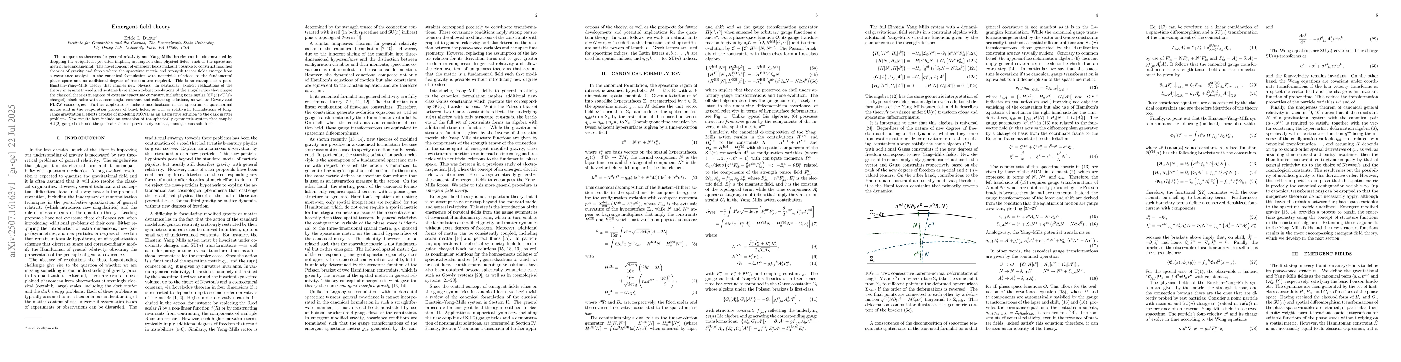 Thumbnail for Emergent field theory