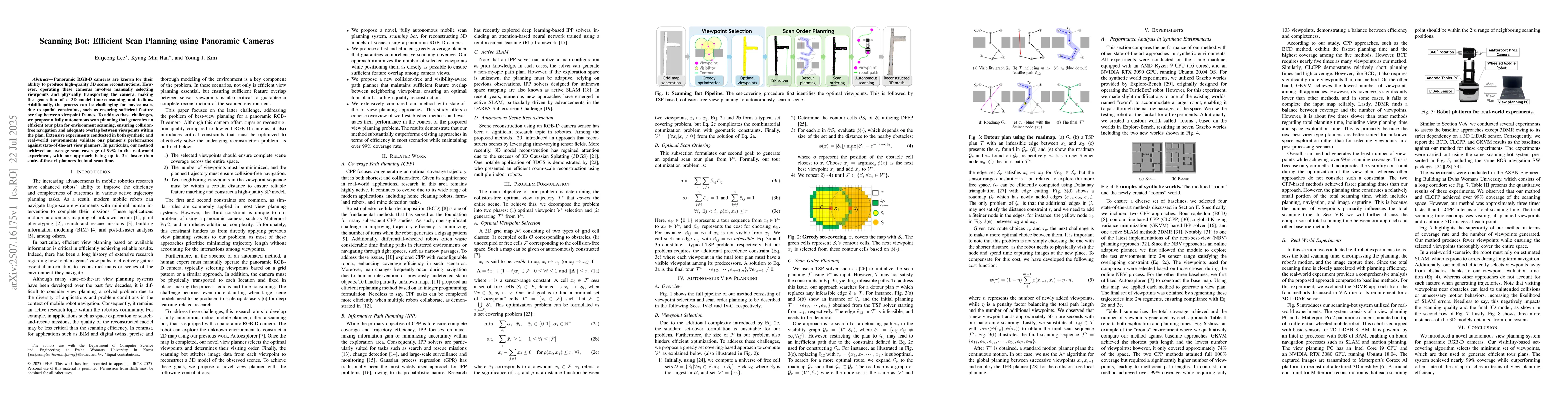 Thumbnail for Scanning Bot: Efficient Scan Planning using Panoramic Cameras