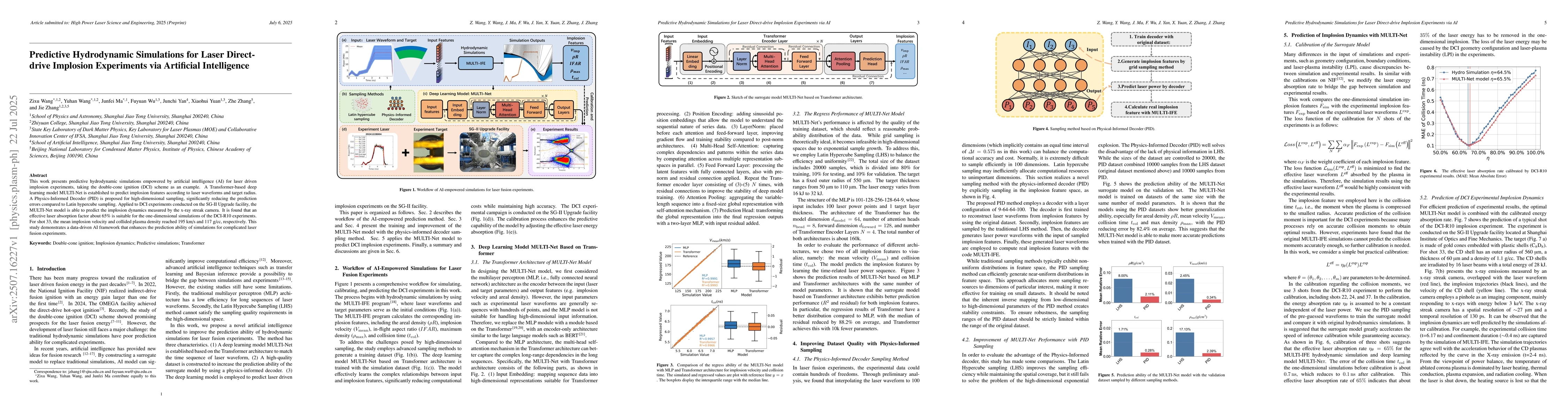 Thumbnail for Predictive Hydrodynamic Simulations for Laser Direct-drive Implosion
  Experiments via Artificial Intelligence