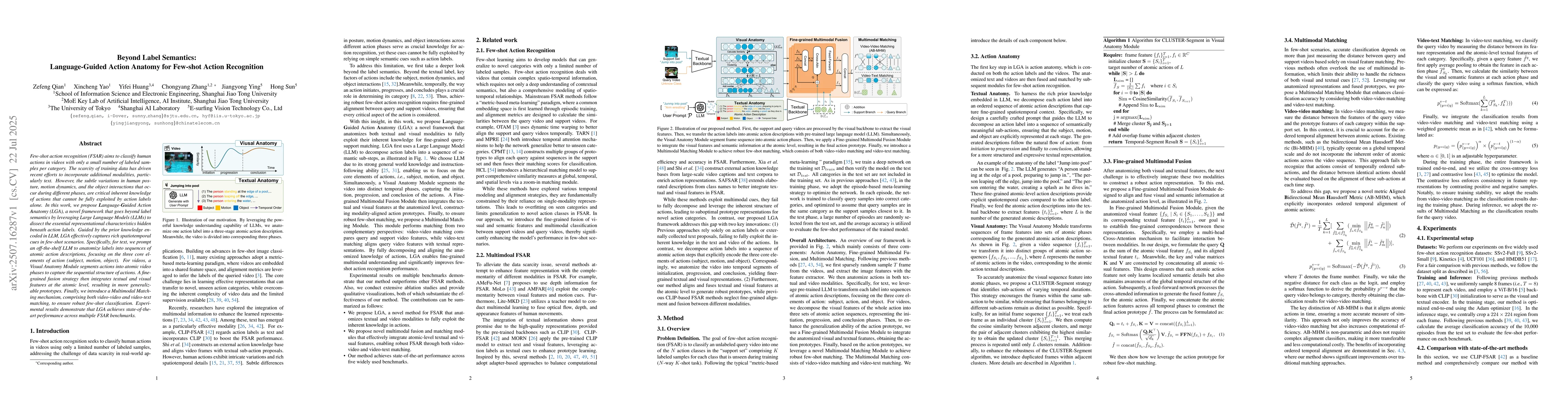 Thumbnail for Beyond Label Semantics: Language-Guided Action Anatomy for Few-shot
  Action Recognition