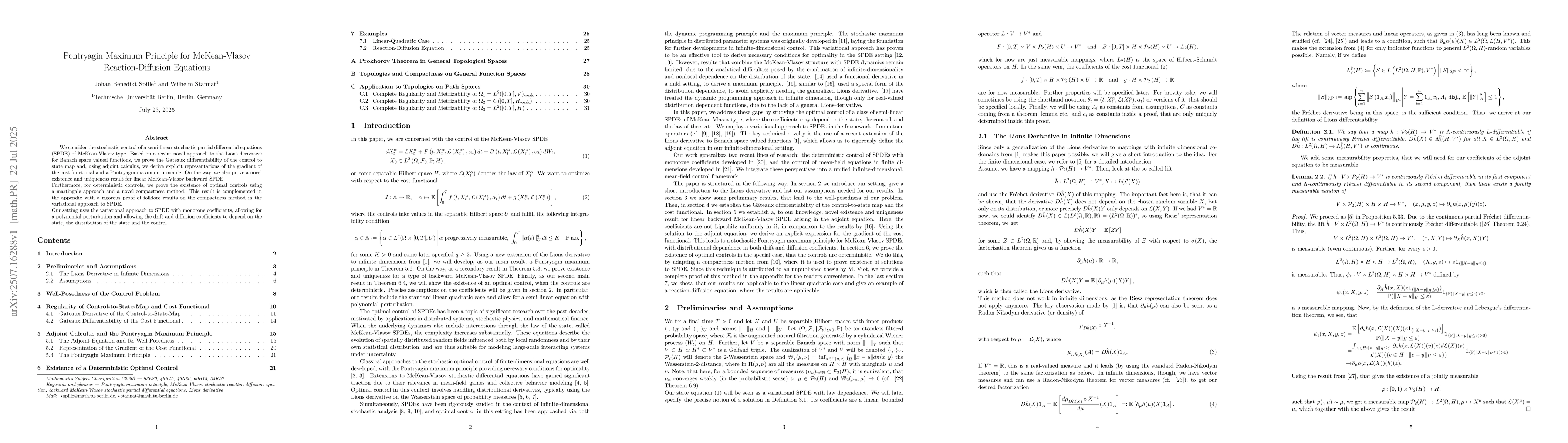 Thumbnail for Pontryagin Maximum Principle for McKean-Vlasov Reaction-Diffusion
  Equations