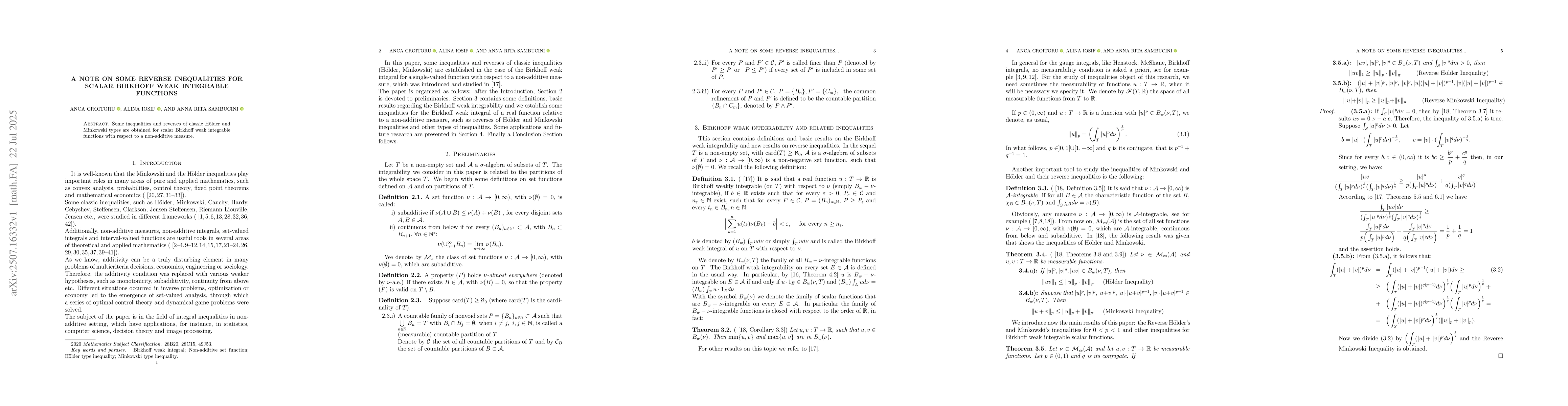 Thumbnail for A note on some reverse inequalities for scalar Birkhoff weak integrable
  functions