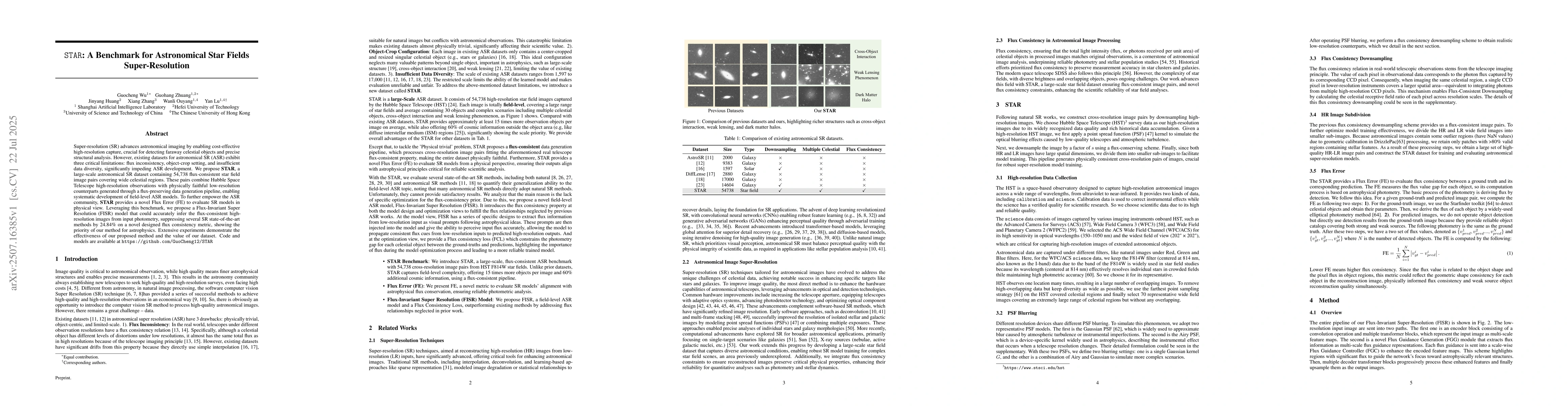 Thumbnail for STAR: A Benchmark for Astronomical Star Fields Super-Resolution