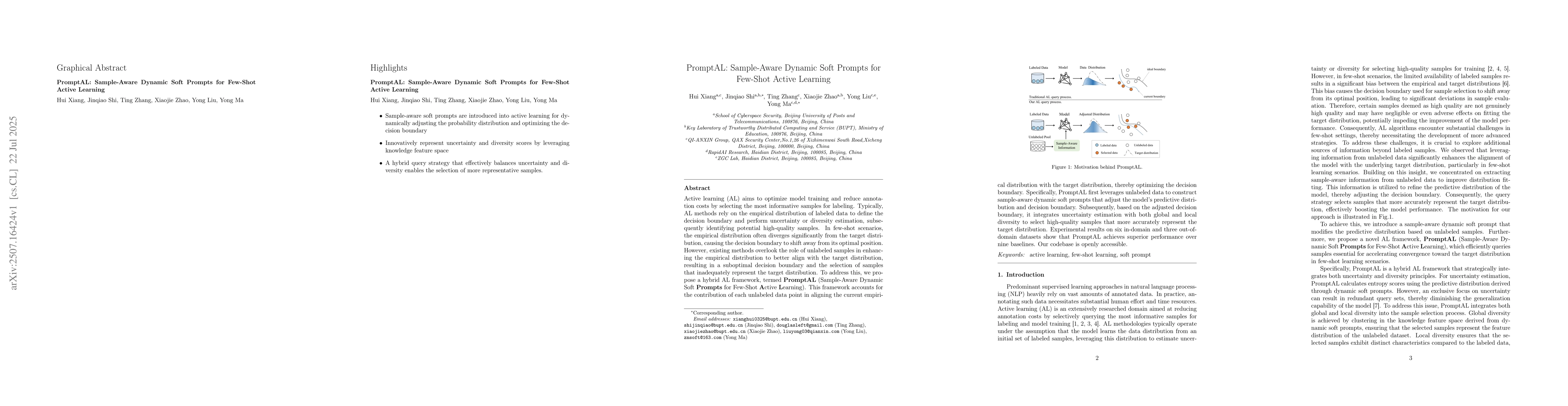 Thumbnail for PromptAL: Sample-Aware Dynamic Soft Prompts for Few-Shot Active Learning