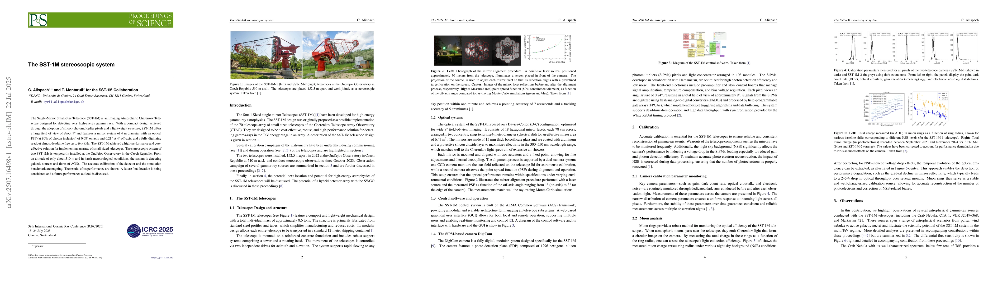 Thumbnail for The SST-1M stereoscopic system