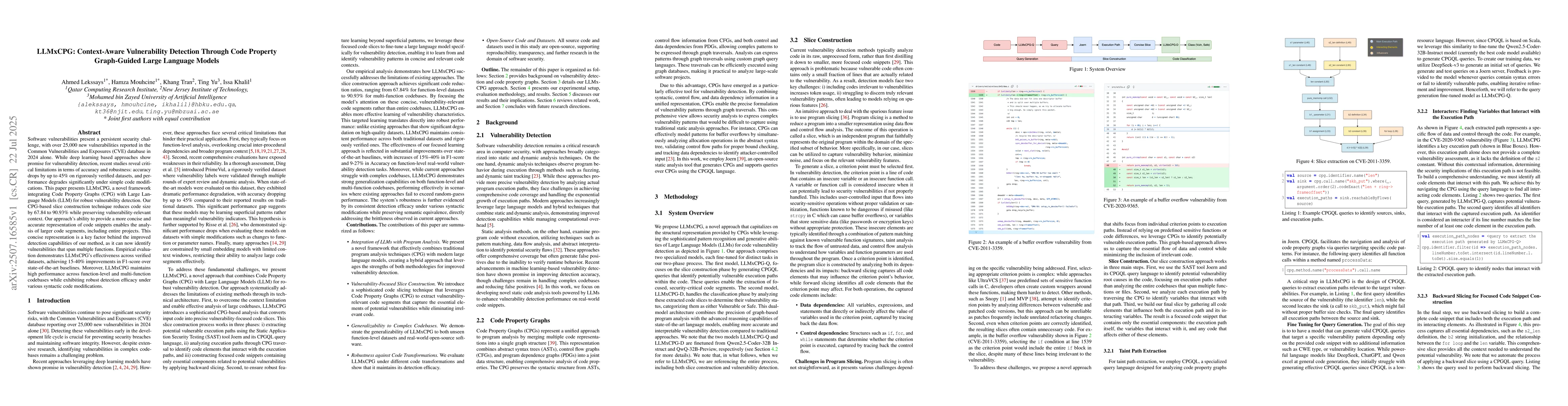 Thumbnail for LLMxCPG: Context-Aware Vulnerability Detection Through Code Property
  Graph-Guided Large Language Models