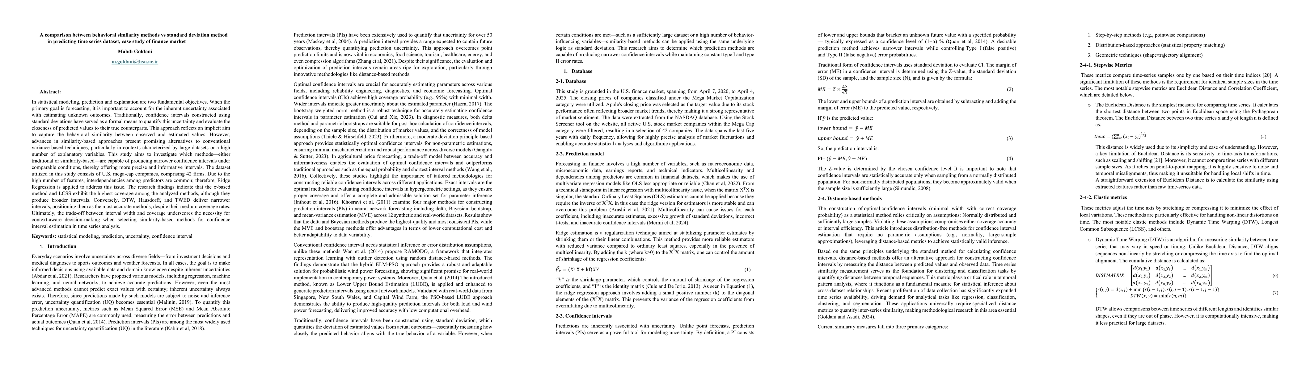 Thumbnail for A comparison between behavioral similarity methods vs standard deviation
  method in predicting time series dataset, case study of finance market