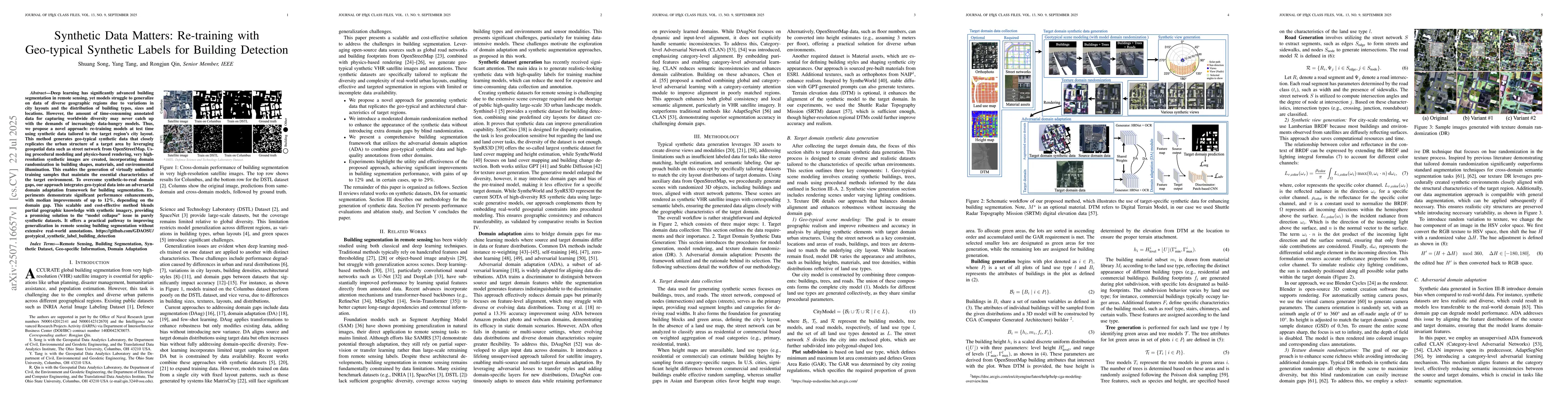 Thumbnail for Synthetic Data Matters: Re-training with Geo-typical Synthetic Labels
  for Building Detection