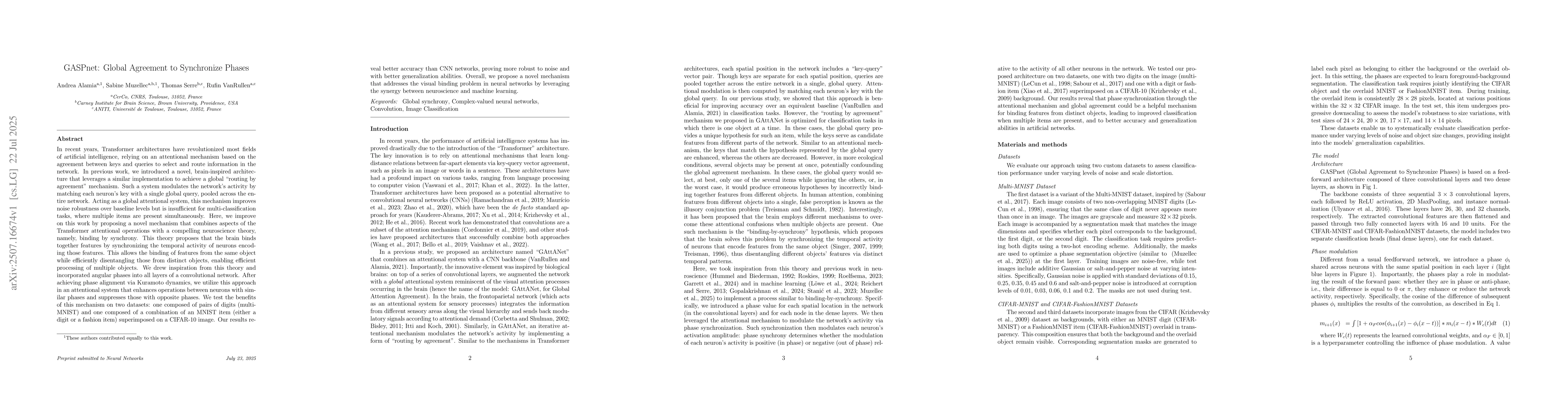 Thumbnail for GASPnet: Global Agreement to Synchronize Phases