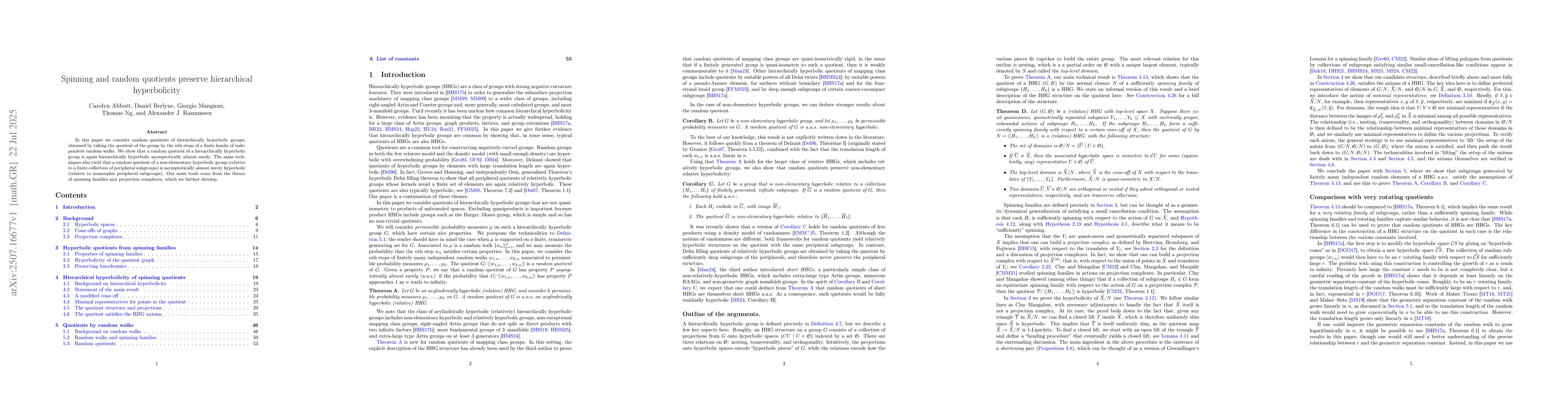Thumbnail for Spinning and random quotients preserve hierarchical hyperbolicity