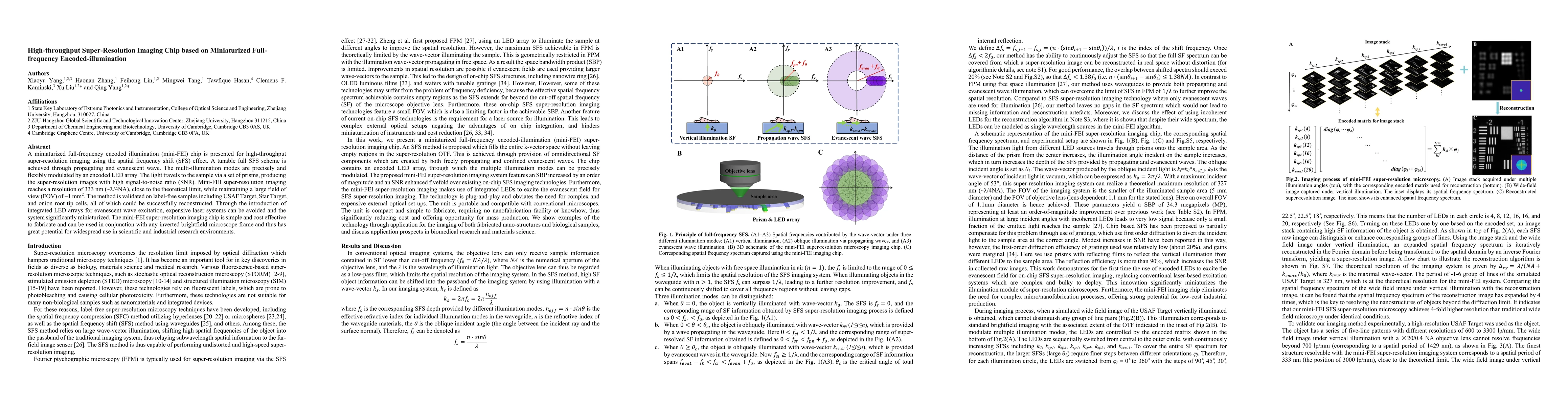 Thumbnail for High-throughput Super-Resolution Imaging Chip based on Miniaturized
  Full-frequency Encoded-illumination