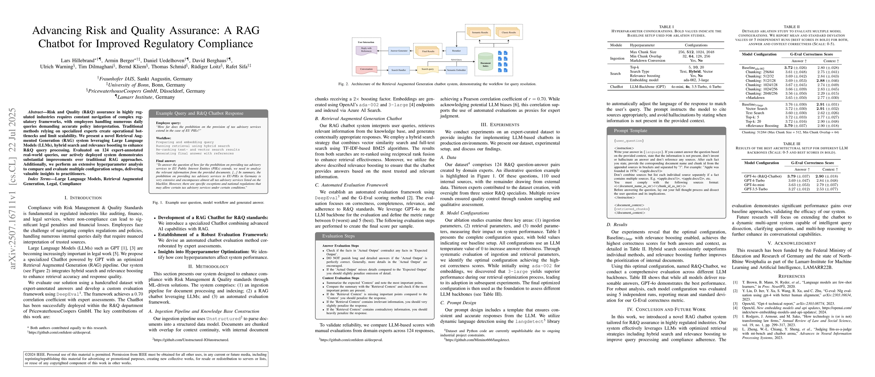Thumbnail for Advancing Risk and Quality Assurance: A RAG Chatbot for Improved
  Regulatory Compliance