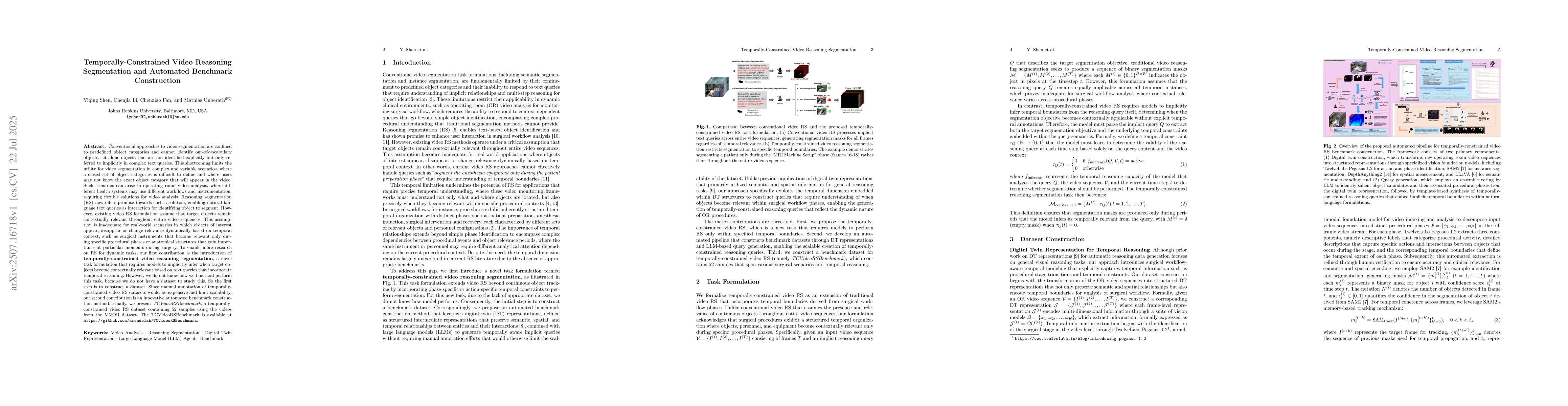 Thumbnail for Temporally-Constrained Video Reasoning Segmentation and Automated
  Benchmark Construction