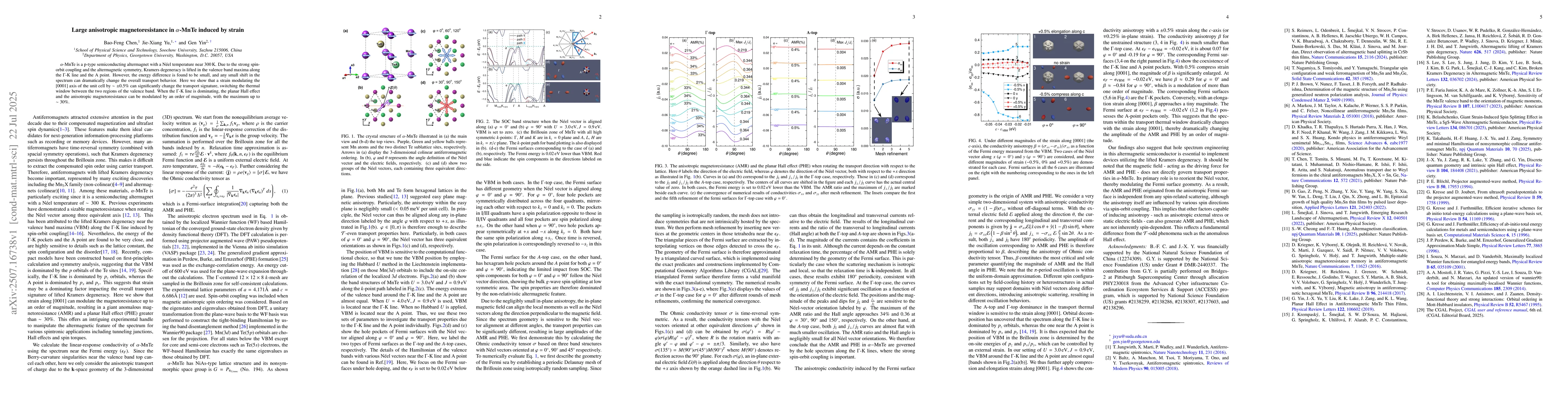 Thumbnail for Large anisotropic magnetoresistance in $α$-MnTe induced by strain