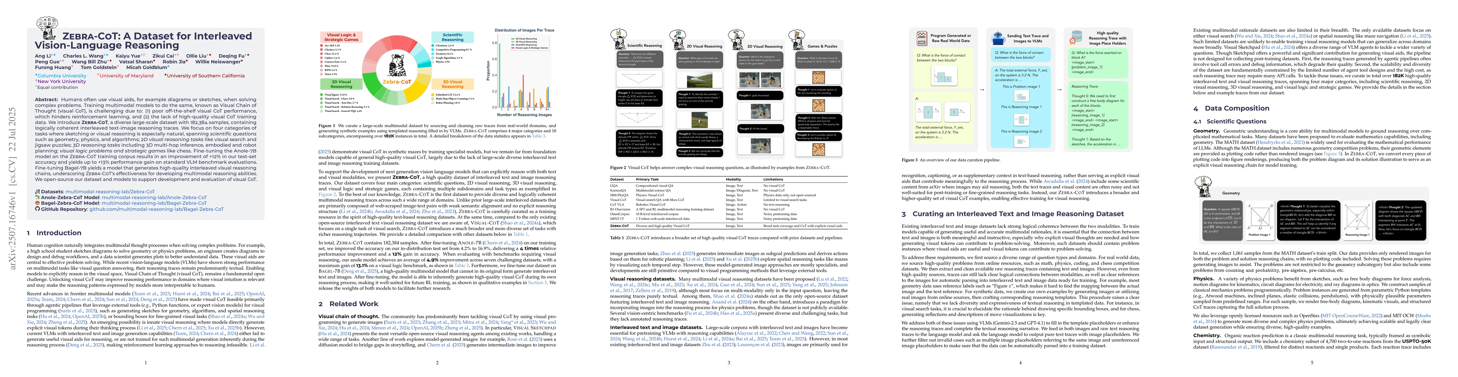 Thumbnail for Zebra-CoT: A Dataset for Interleaved Vision Language Reasoning