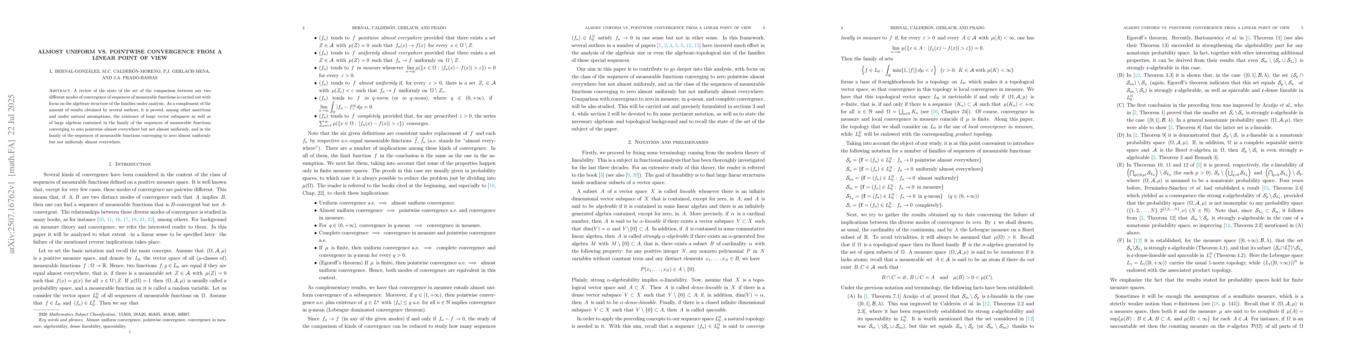 Thumbnail for Almost uniform vs. pointwise convergence from a linear point of view