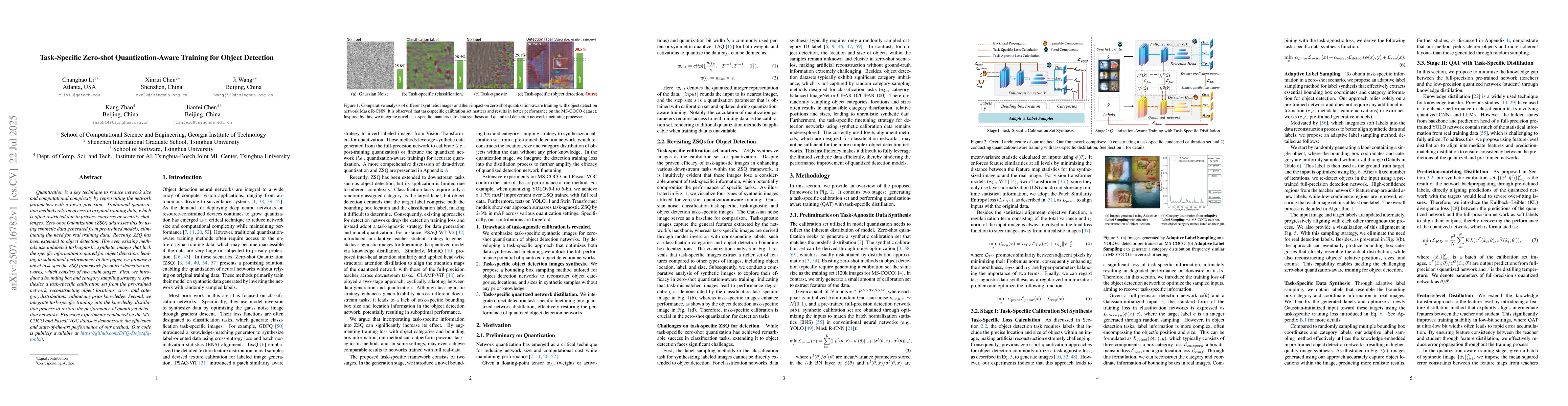 Thumbnail for Task-Specific Zero-shot Quantization-Aware Training for Object Detection