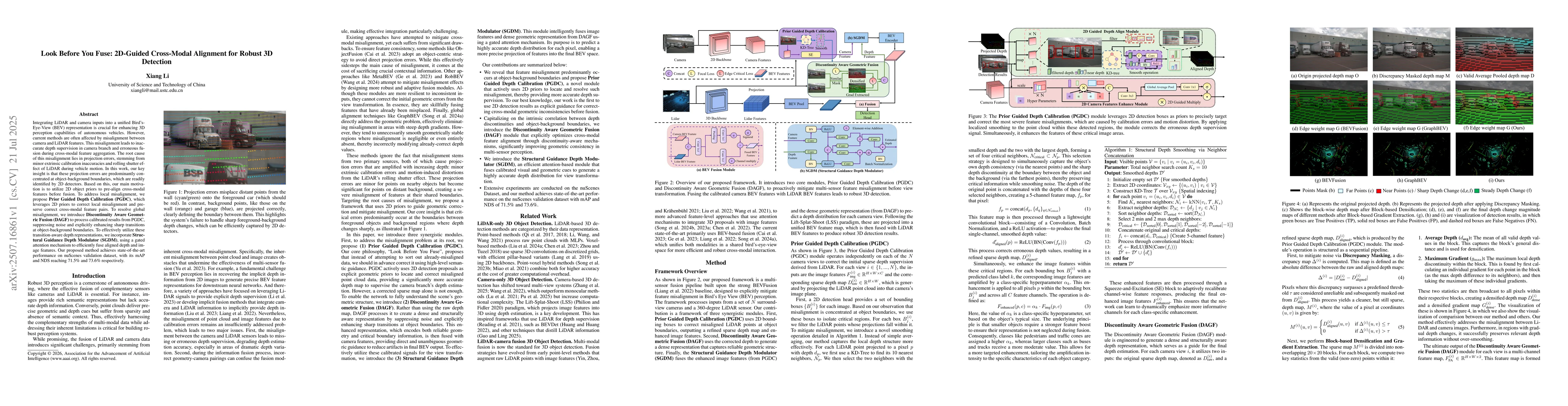 Thumbnail for Look Before You Fuse: 2D-Guided Cross-Modal Alignment for Robust 3D
  Detection