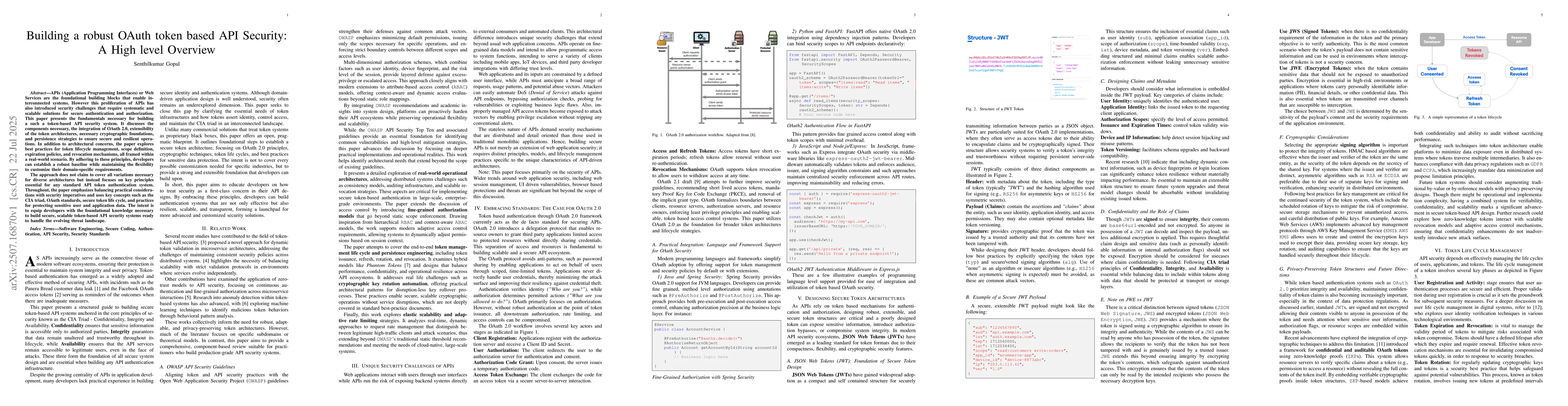 Thumbnail for Building a robust OAuth token based API Security: A High level Overview