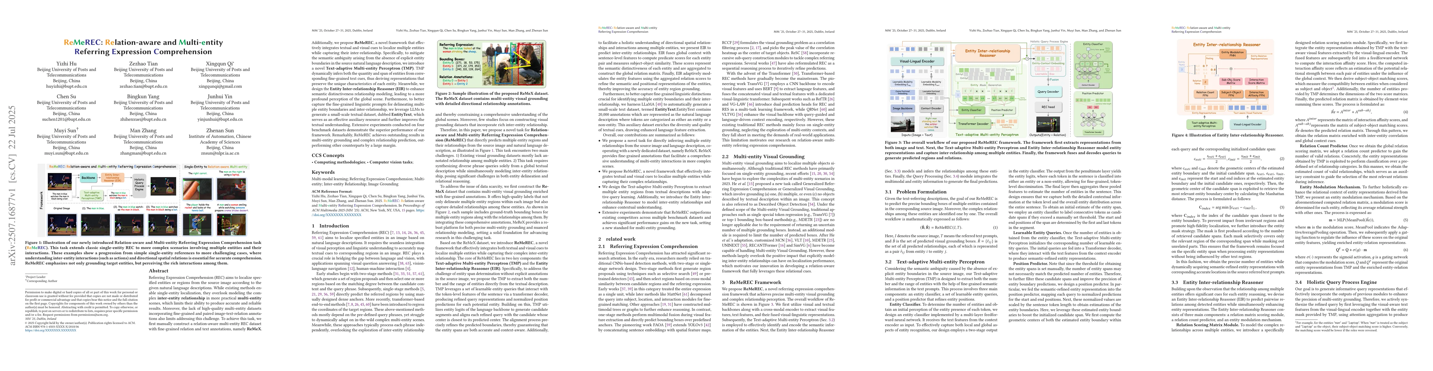 Thumbnail for ReMeREC: Relation-aware and Multi-entity Referring Expression
  Comprehension