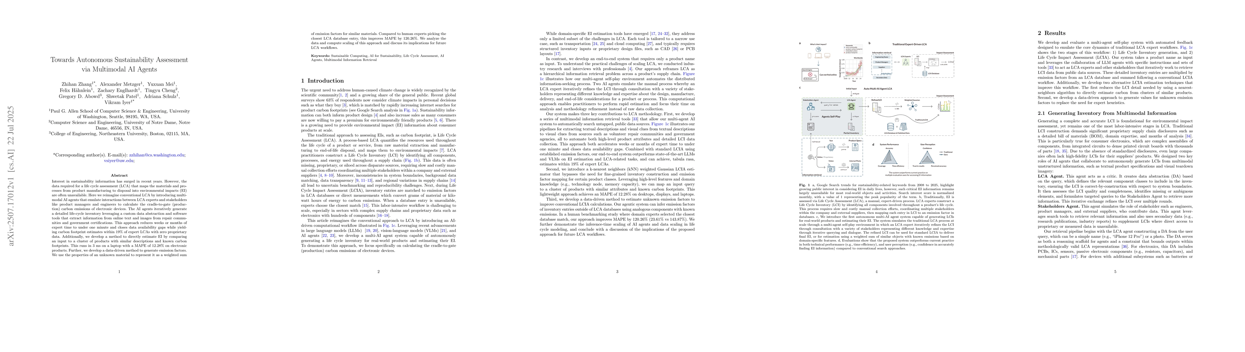 Thumbnail for Towards Autonomous Sustainability Assessment via Multimodal AI Agents