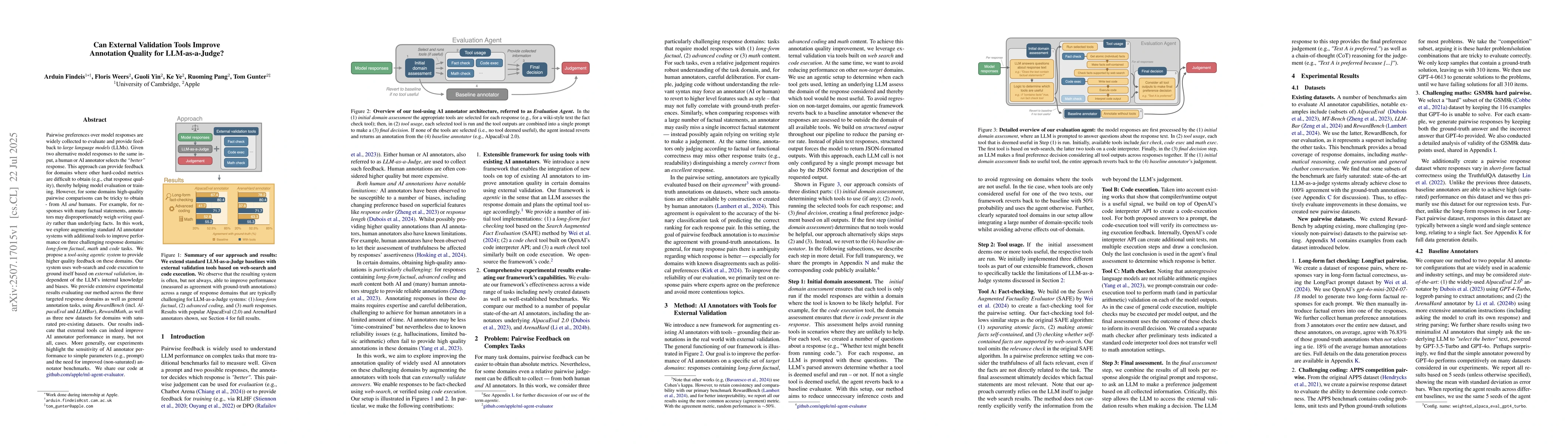Thumbnail for Can External Validation Tools Improve Annotation Quality for
  LLM-as-a-Judge?