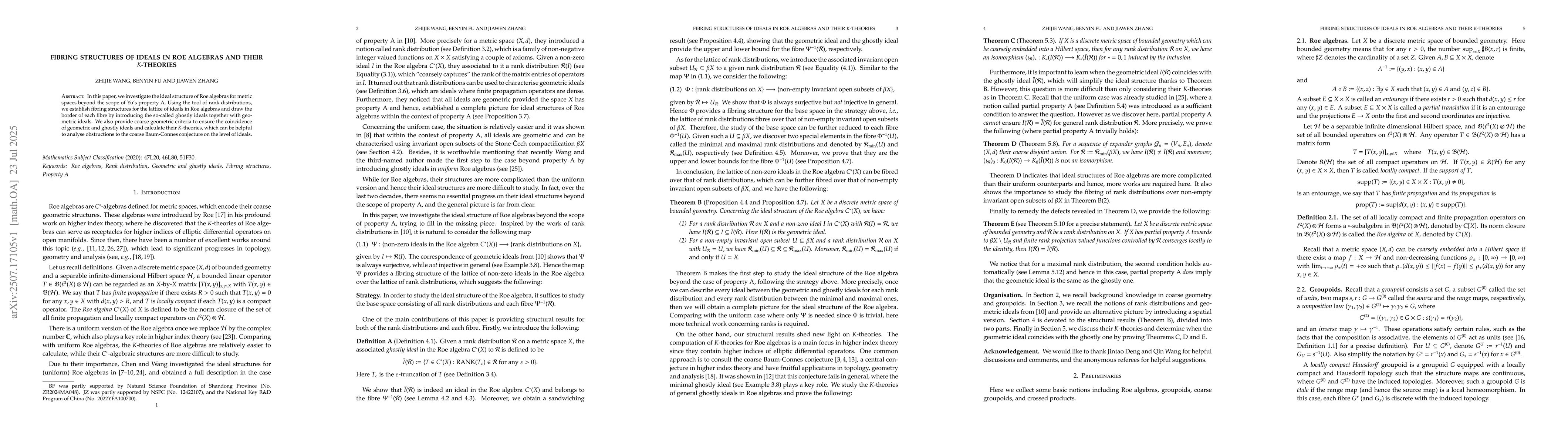 Thumbnail for Fibring structures of ideals in Roe algebras and their $K$-theories