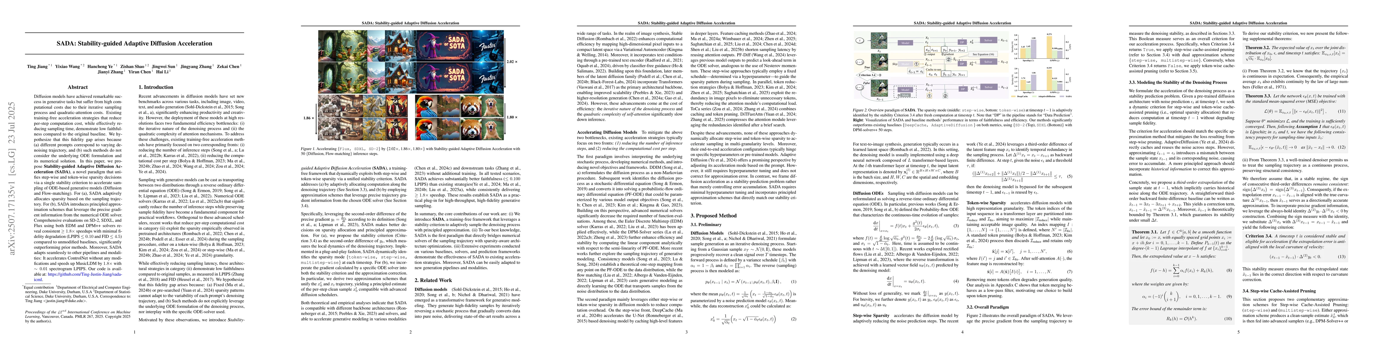 Thumbnail for SADA: Stability-guided Adaptive Diffusion Acceleration
