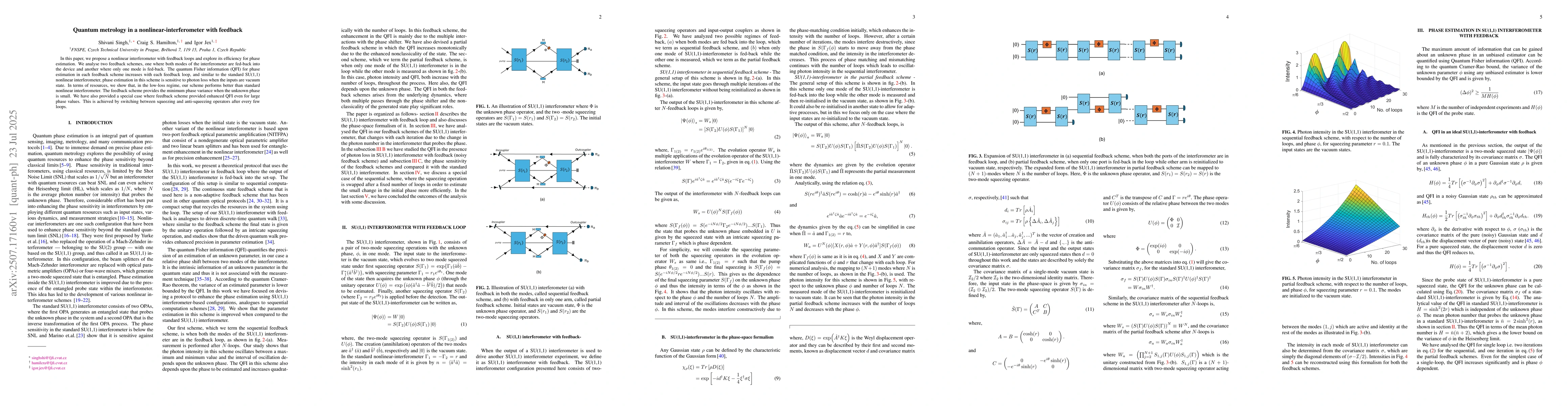 Thumbnail for Quantum metrology in a nonlinear-interferometer with feedback