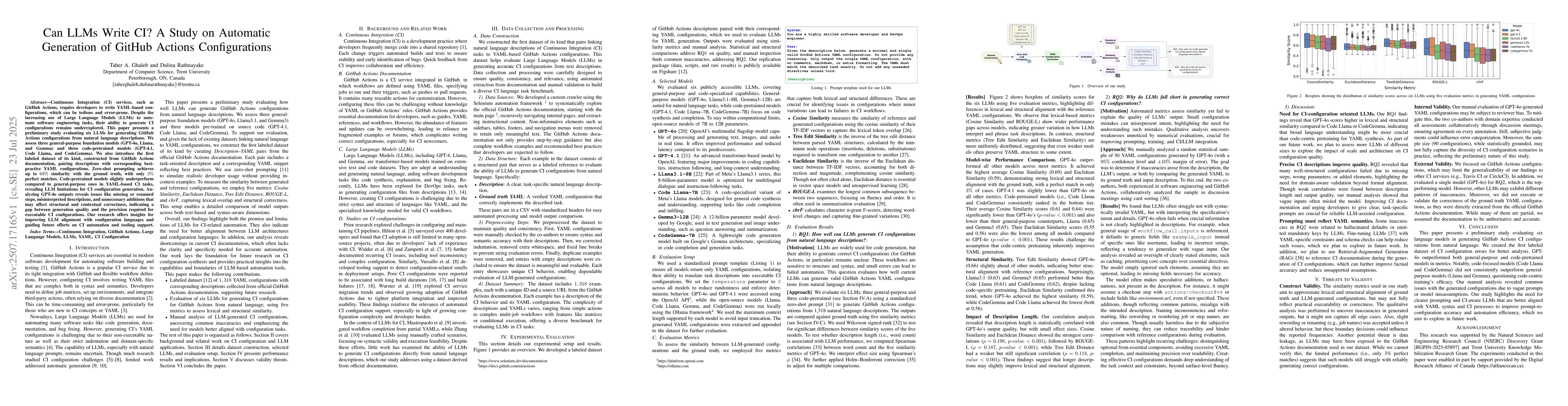 Thumbnail for Can LLMs Write CI? A Study on Automatic Generation of GitHub Actions
  Configurations